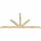 Ekena Millwork Saratoga Rough Sawn Timber Gable Bracket, Douglas Fir, 84"W x 45"H x 2"D x 4"F, 13/12 Pitch GBW084X45X0204SAR00RDF - alternate 3